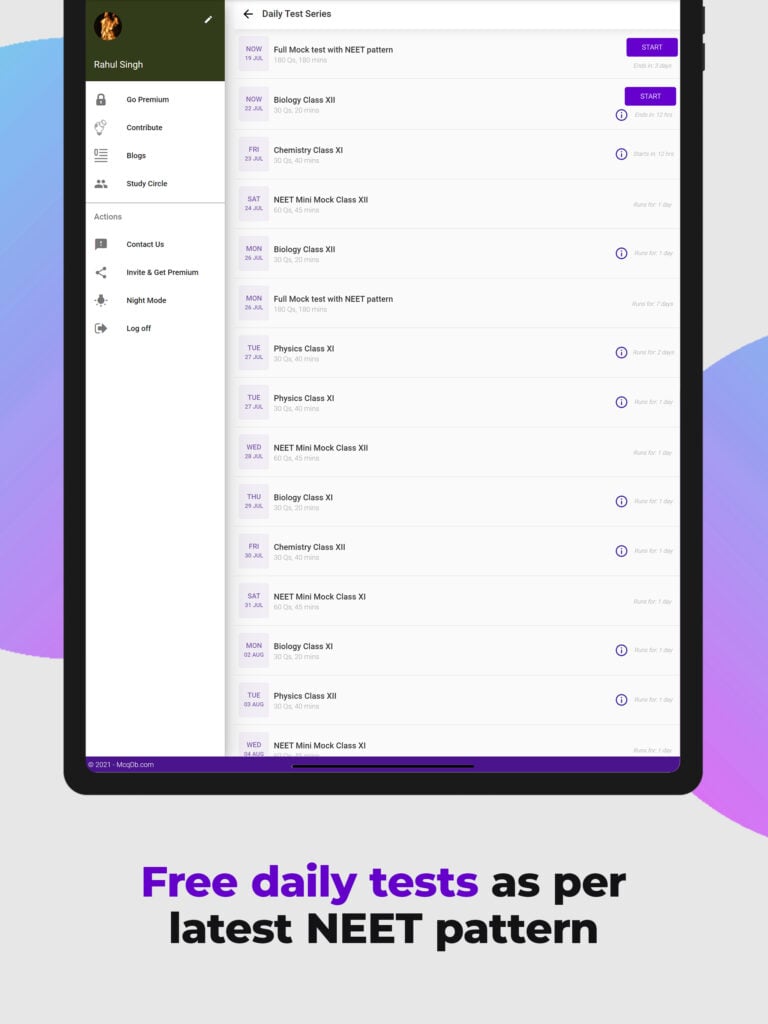 neet mock tests